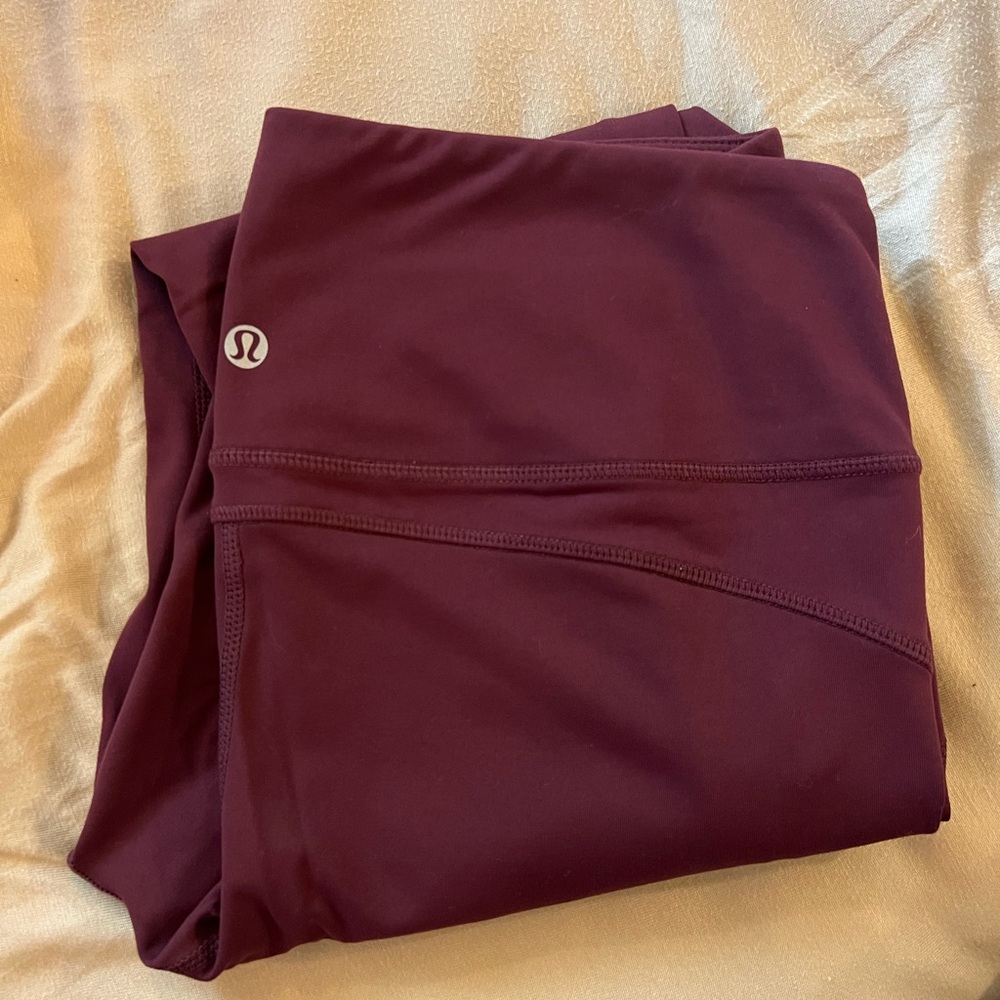 Lululemon leggings size 10 color maroon
